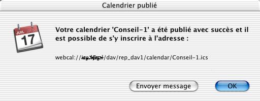 iCal Publié Confirmé